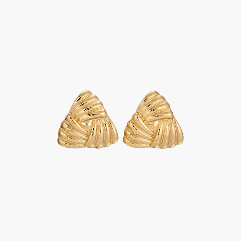 Обеци Позитано Обици Винтидж Вдъхновение С 14K Покритие